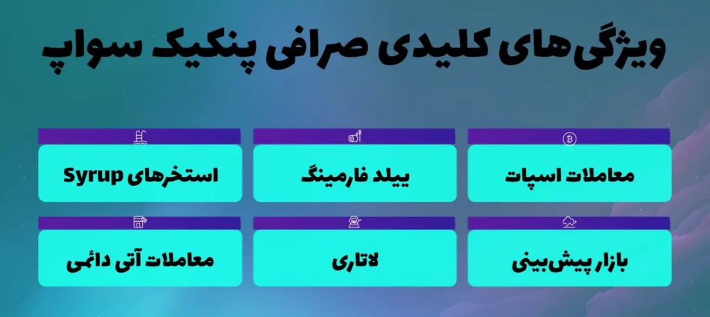 ویژگی های صرافی پنکیک سواپ
