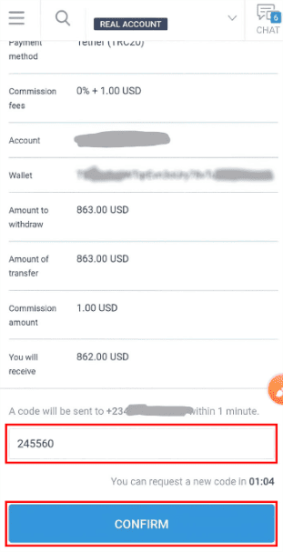 تایید برداشت در بروکر لایت فارکس