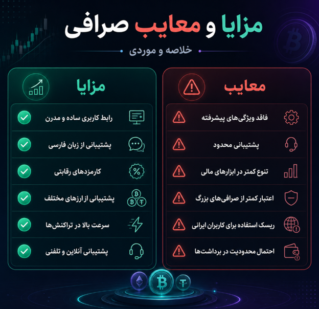 مزایا و معایب صرافی ویکس