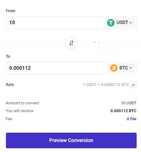 نحوه تبدیل رمزارز در صرافی ProBit
