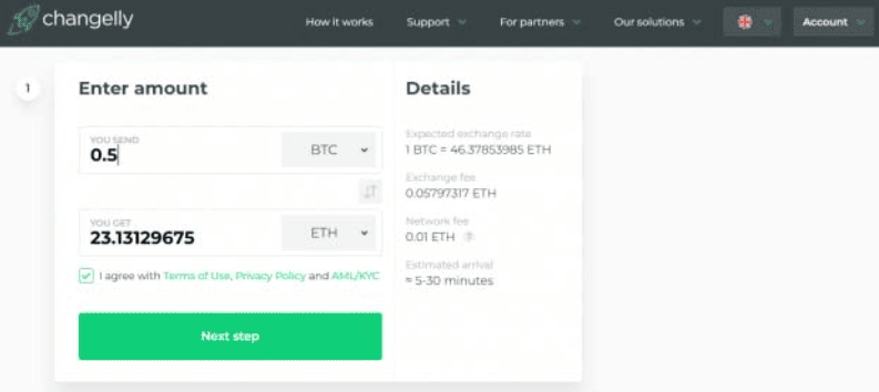 آموزش صرافی changelly