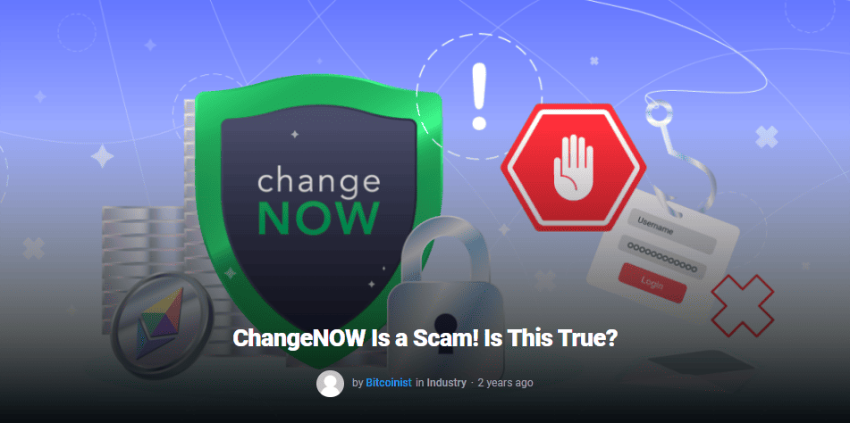 صرافی ChangeNOW کلاهبرداریه