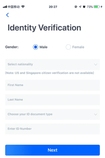 مراحل احراز هویت صرافی digifinex