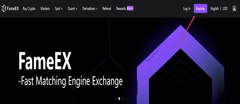 ثبت نام در صرافی FameEX