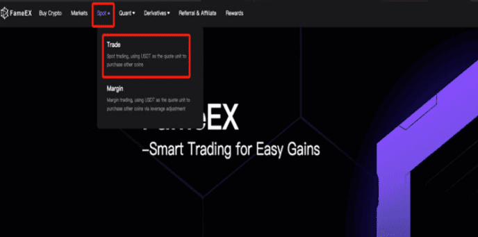 معامله در صرافی FameEX