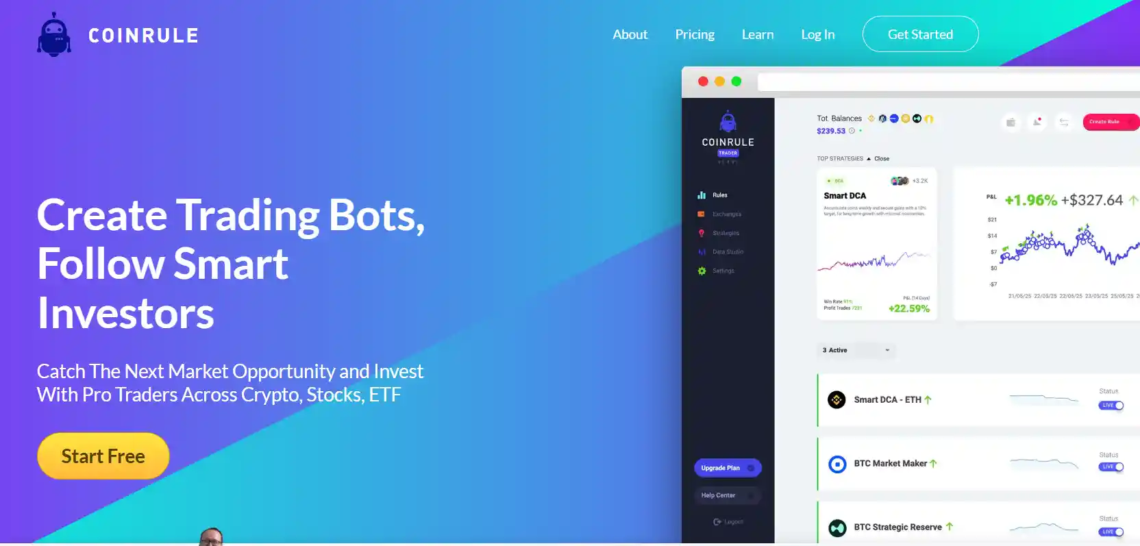 ربات کوین رول (Coinrule)