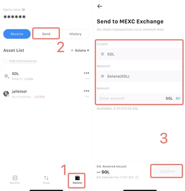 چطوری از DEX پول انتقال بدیم به حساب اصلی MEXC