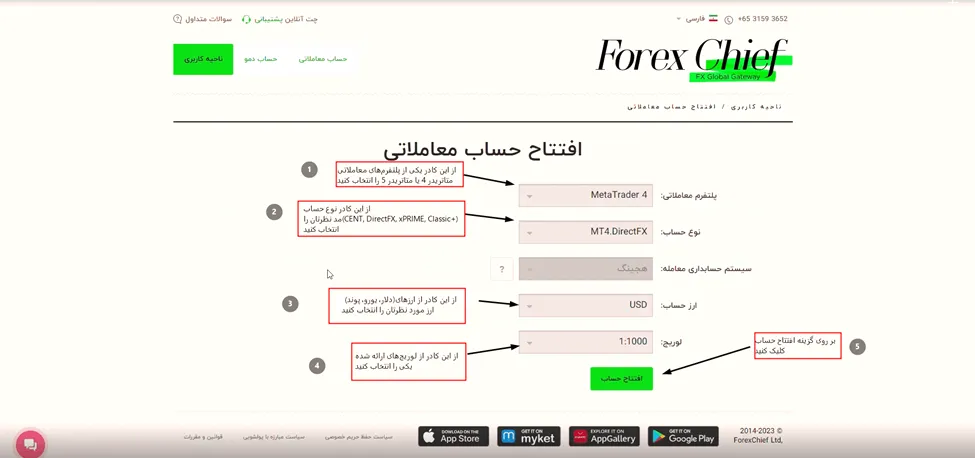چطور در ایکس چیف ثبت نام کنیم؟