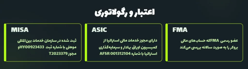 اعتبار و رگولاتوریبروکر فارکس چف