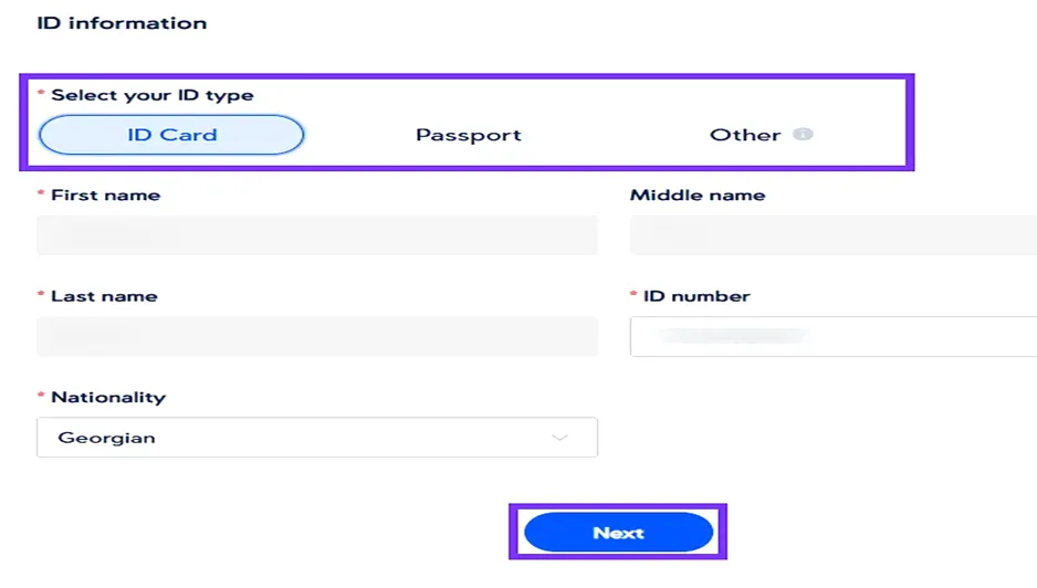 مراحل احراز هویت در بروکر وی تی مارکتس