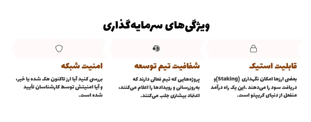 ویژگیهای سرمایهگذاری در ارز دیجیتال