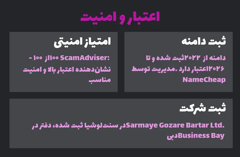 اعتبار و امنیت پراپ