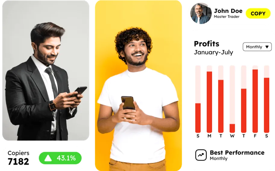 کپیتریدینگ برای دنبال کردن تریدرهای موفق.