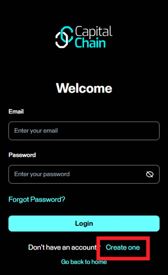 ثبت نام در کپیتال چین
