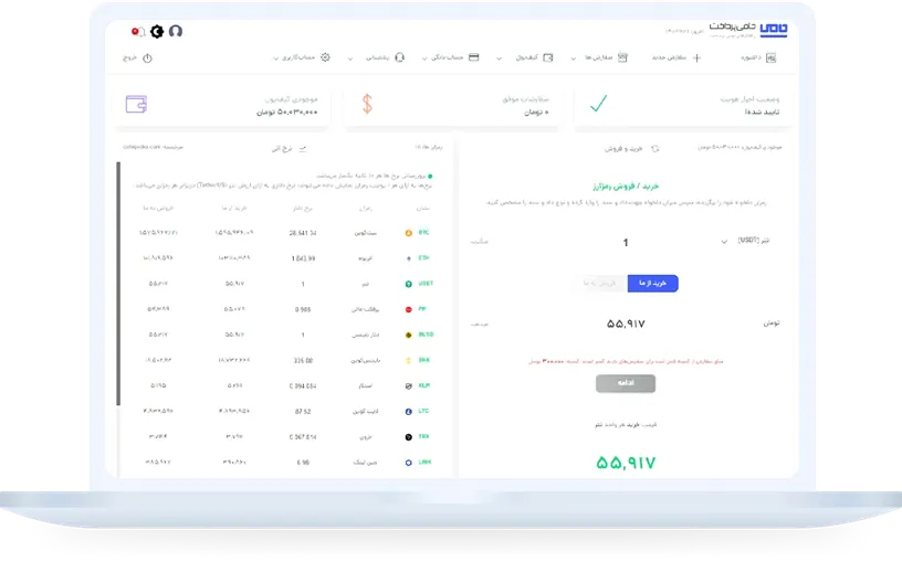 کیف پول اختصاصی حامی پرداخت