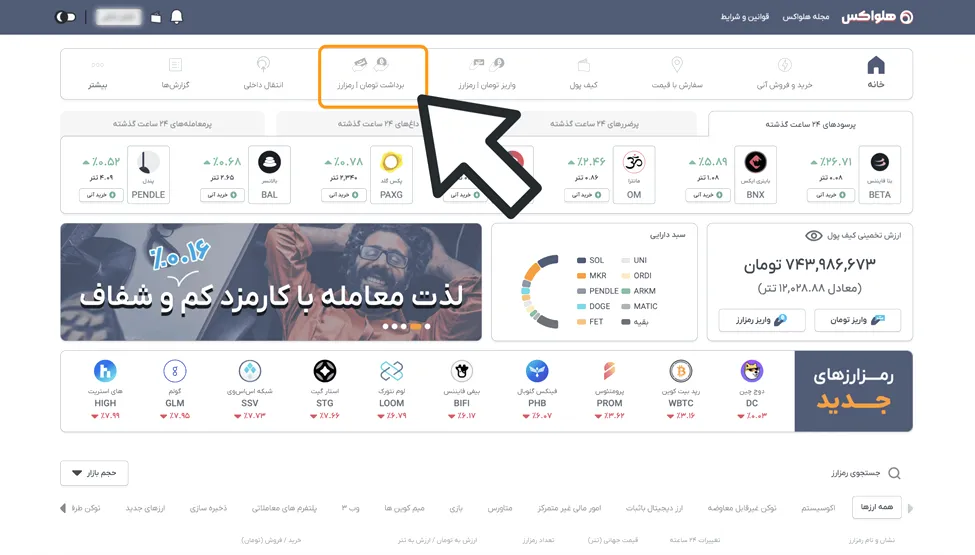 برداشت در هلواکس