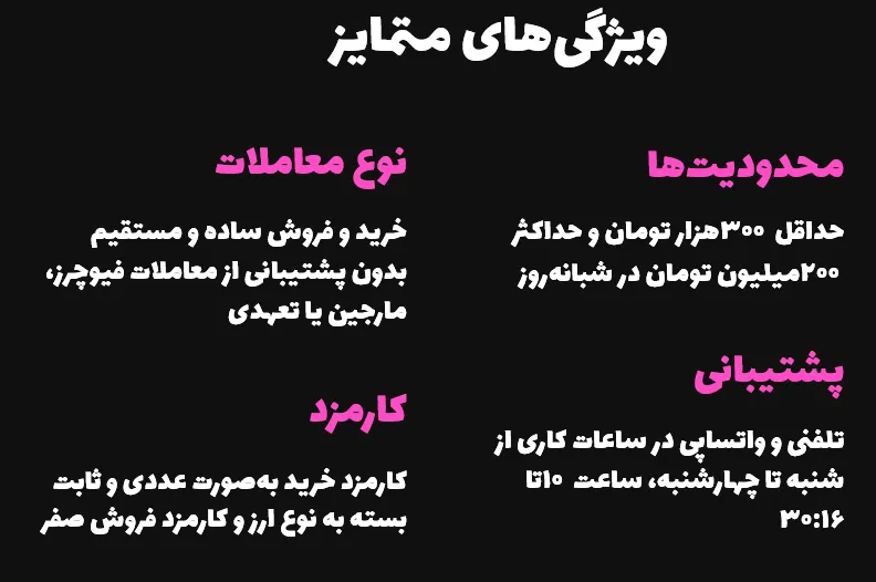 ویژگی‌های متمایز