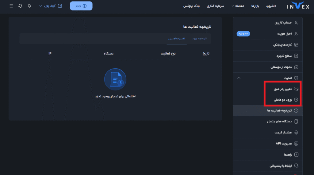 امنیت صرافی اینوکس