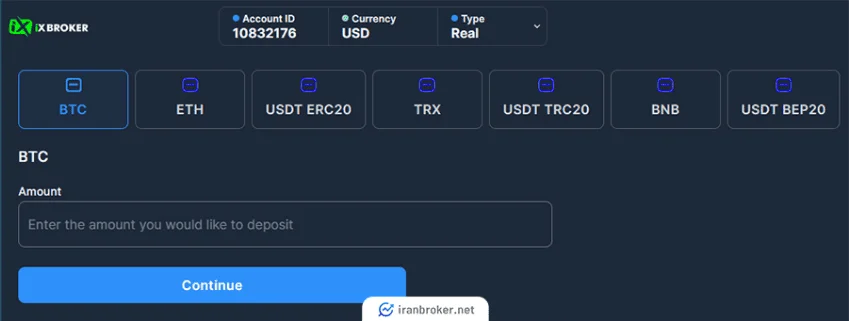 روش های واریز و برداشت در بروکر IXBroker