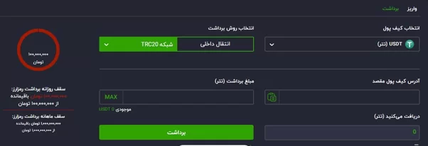 برداشت رمزارز در تیبوبیت
