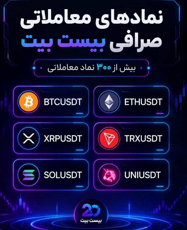 نمادهای معاملاتی در صرافی بیست بیت
