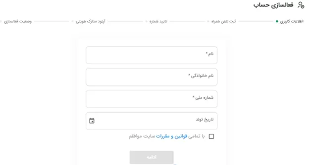 انجام احراز هویت در صرافی زی پی