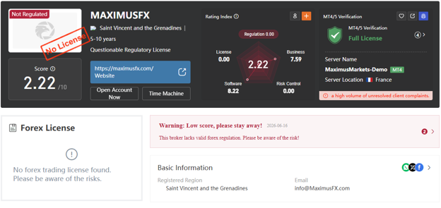 بررسی بروکر MaximusFX در WiKiFx