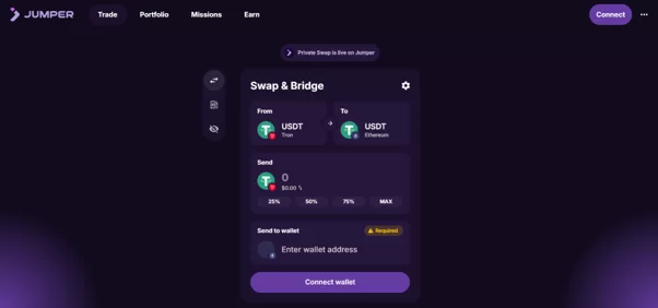 پلتفرم Jumper.exchange (مسیریاب هوشمند)