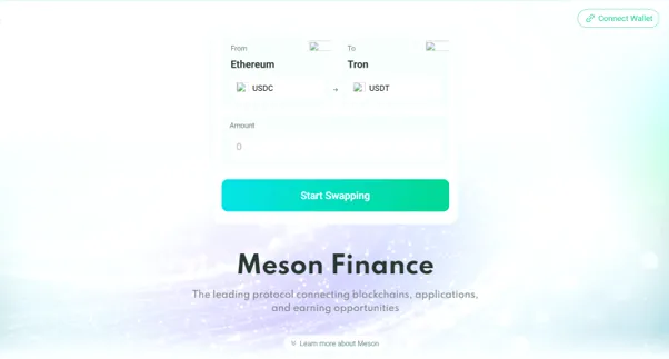 پلتفرم Meson.fi (مخصوص استیبل کوین ها)