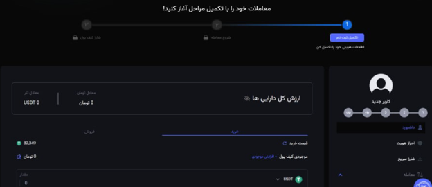 آموزش ثبت نام در صرافی ایران بیت کوین