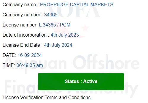 بررسی اعتبار بروکر Propridge (بررسی رگوله ها )