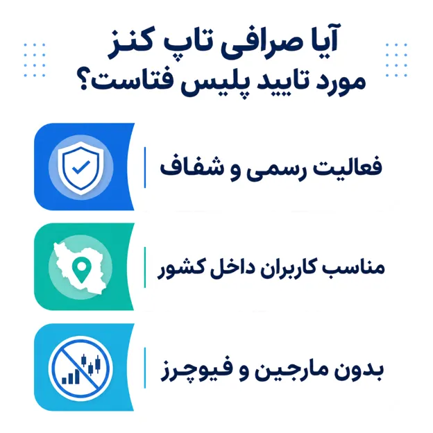 آیا پلیس فتا صرافی تاپ کنز را تایید می کند؟