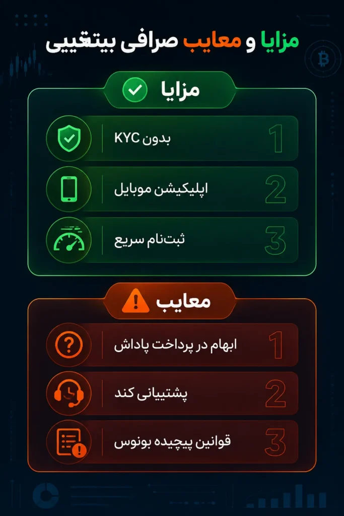 مزایا و معایب صرافی Bitbaby