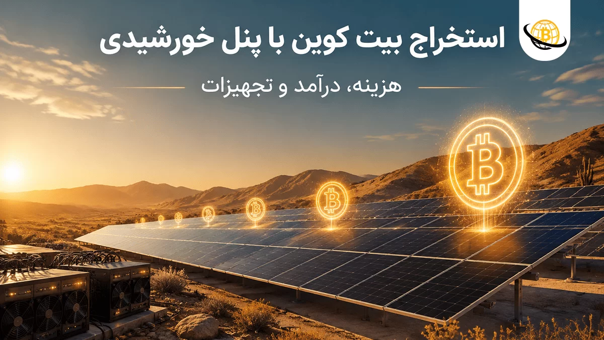 استخراج بیت کوین با پنل خورشیدی