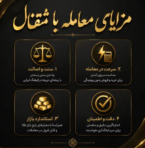 چرا همچنان در معاملات طلا از مثقال استفاده می شود؟(ب
