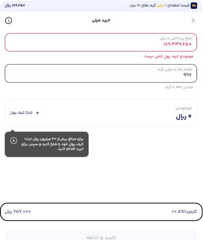 خرید و فروش طلا در پلتفرم طلا میلی گلد