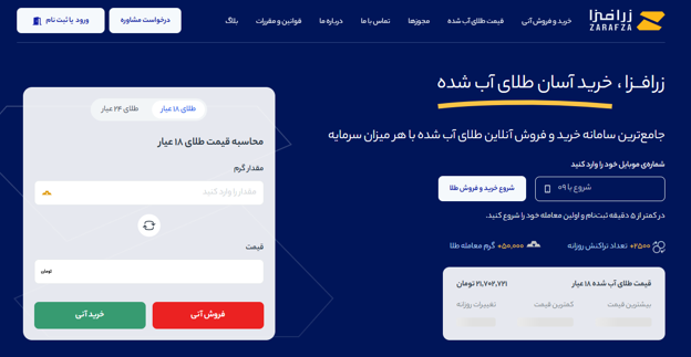 امنیت پلتفرم طلا زرافزا