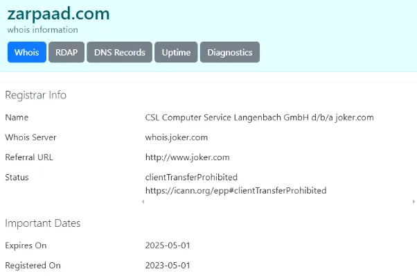 امنیت پلتفرم زرپاد