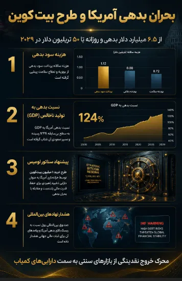بدهی آمریکا چگونه میتواند محرک بیت کوین شود؟