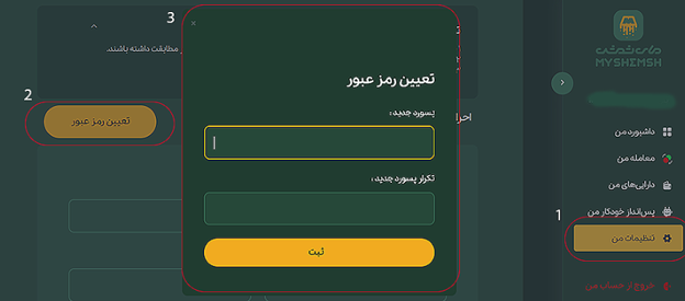 امنیت پلتفرم طلای مای شمش