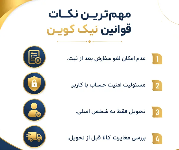 بررسی مهم ترین نکات صفحه قوانین و مقررات پلتفرم نیک کوین