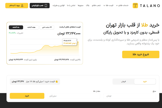 پلتفرم طلانو 