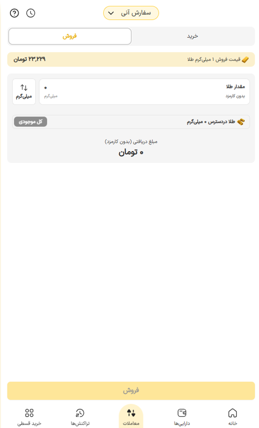 خرید و فروش طلا پلتفرم طلای طلانو