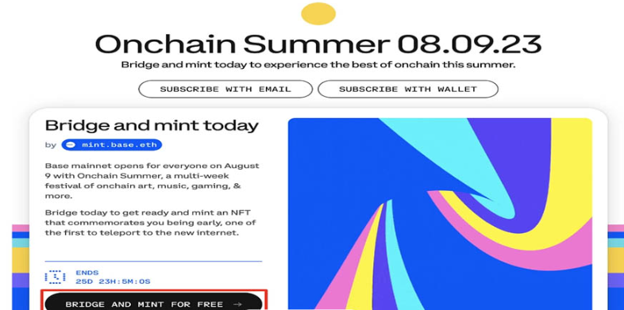 ضرب ان اف تی در کمپین Onchain Summer
