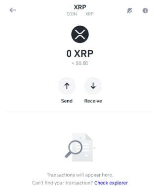 دریافت آدرس ریپل (XRP)