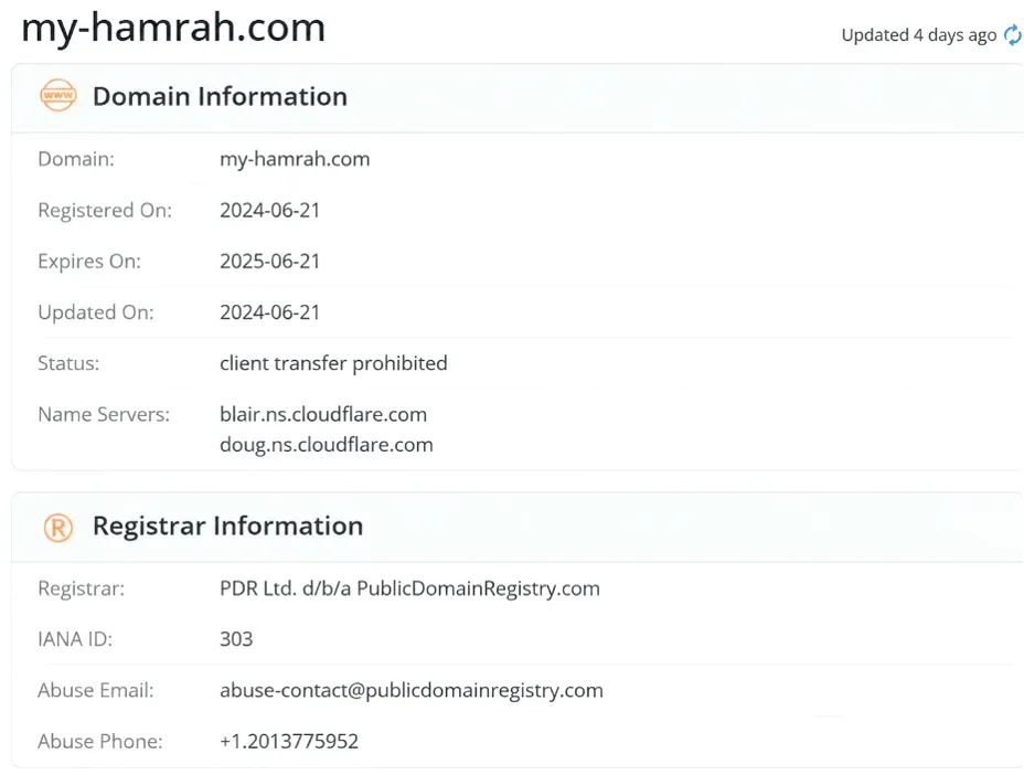 کارنامه سیاه در اسکمادوایزر (ScamAdviser) و هویت کاملاً مخفی