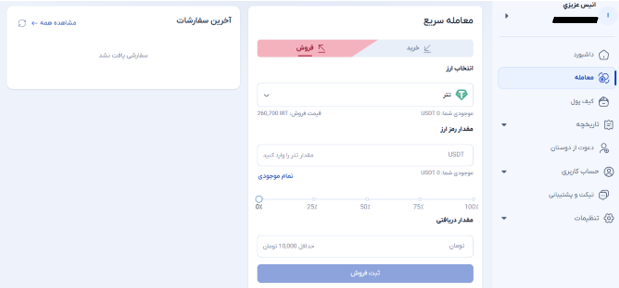 آموزش خرید و فروش در صرافی ثناچنج