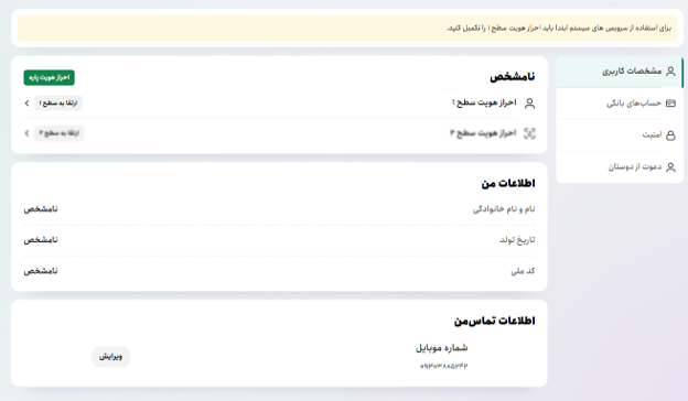 احراز هویت در پلتفرم ویزاپی