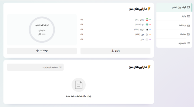 آموزش قدم به قدم واریز و برداشت صرافی ویزاپی