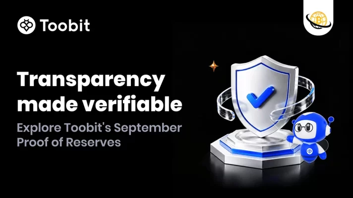 گزارش اثبات ذخایر سپتامبر Toobit